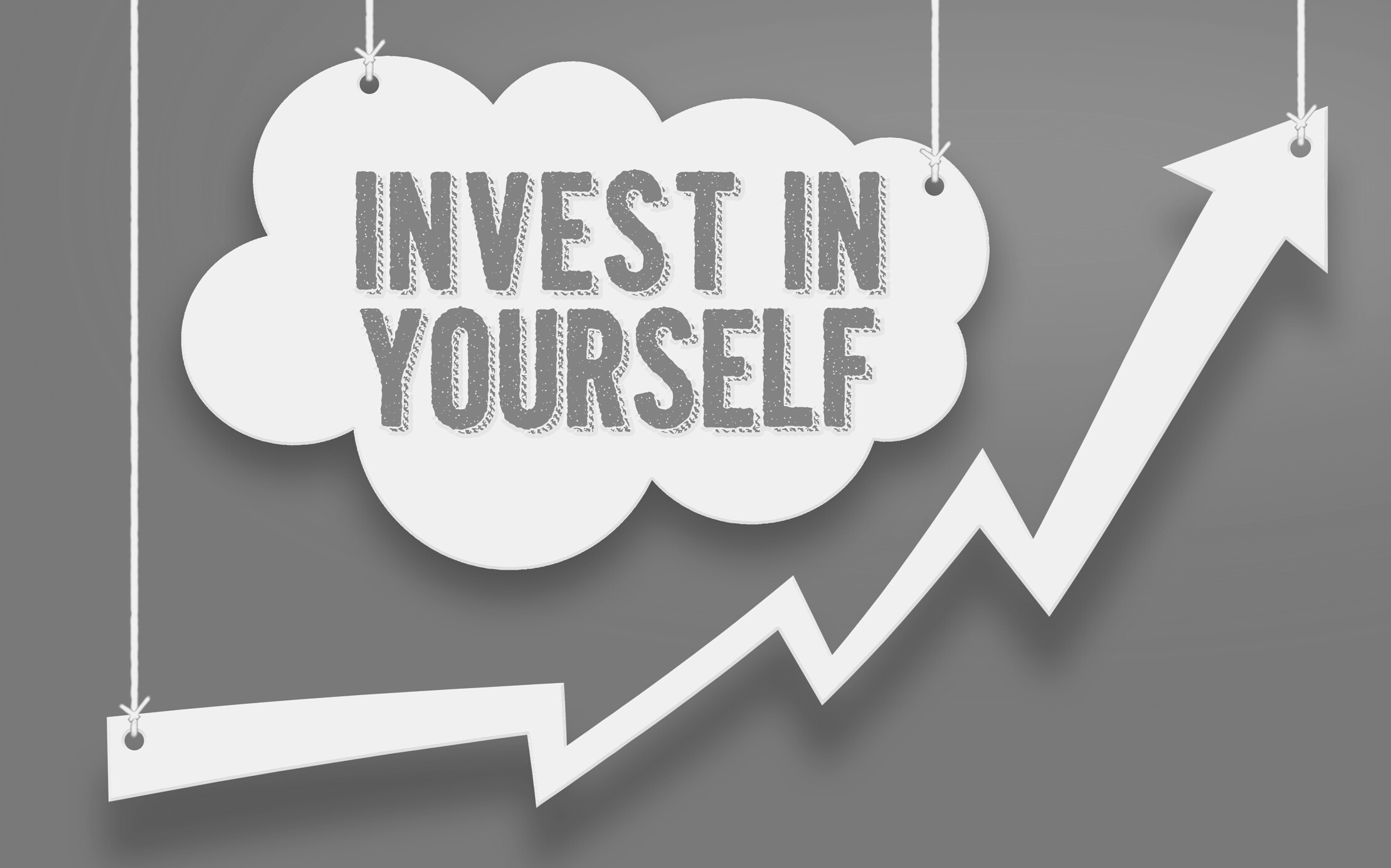 INVEST IN YOURSELF word concept